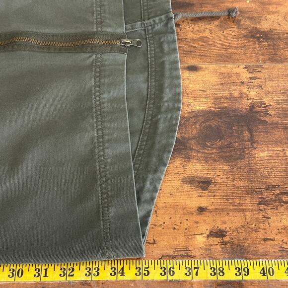 No Boundaries Long Utility Jacket Jr Large Coat Military Green Y2K Grunge EUC - Picture 4 of 9